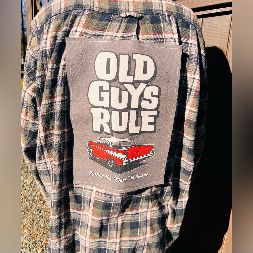 Old Guys Rule Upcycled Flannel